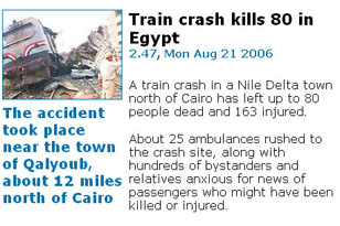 Train Crash, 2006