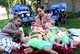 Picnic for eight: Octomom Nadya Suleman takes her babies on trip to park